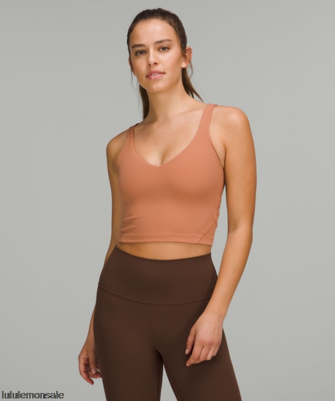 Lululemon Damen DELULU147 | Ausrichten Tanktop Staubiger Ton